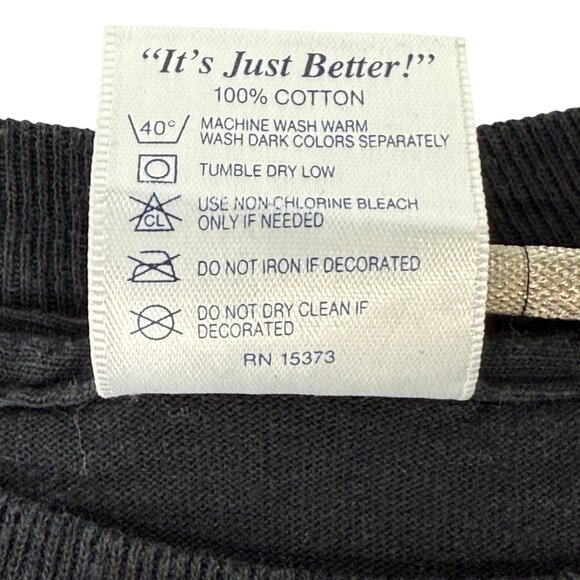 Vintage 90s W.A.S.P. Band Graphic T-Shirt Delta Pro Weight Black Short Sleeve - Picture 6 of 8